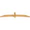Ekena Millwork Bellingham Rough Sawn Timber Gable Bracket, Western Red Cedar, 84"W x 17"H x 4"D x 4"F, 5/12 Pitch GBW084X17X0404BEL00RWR - alternate 5